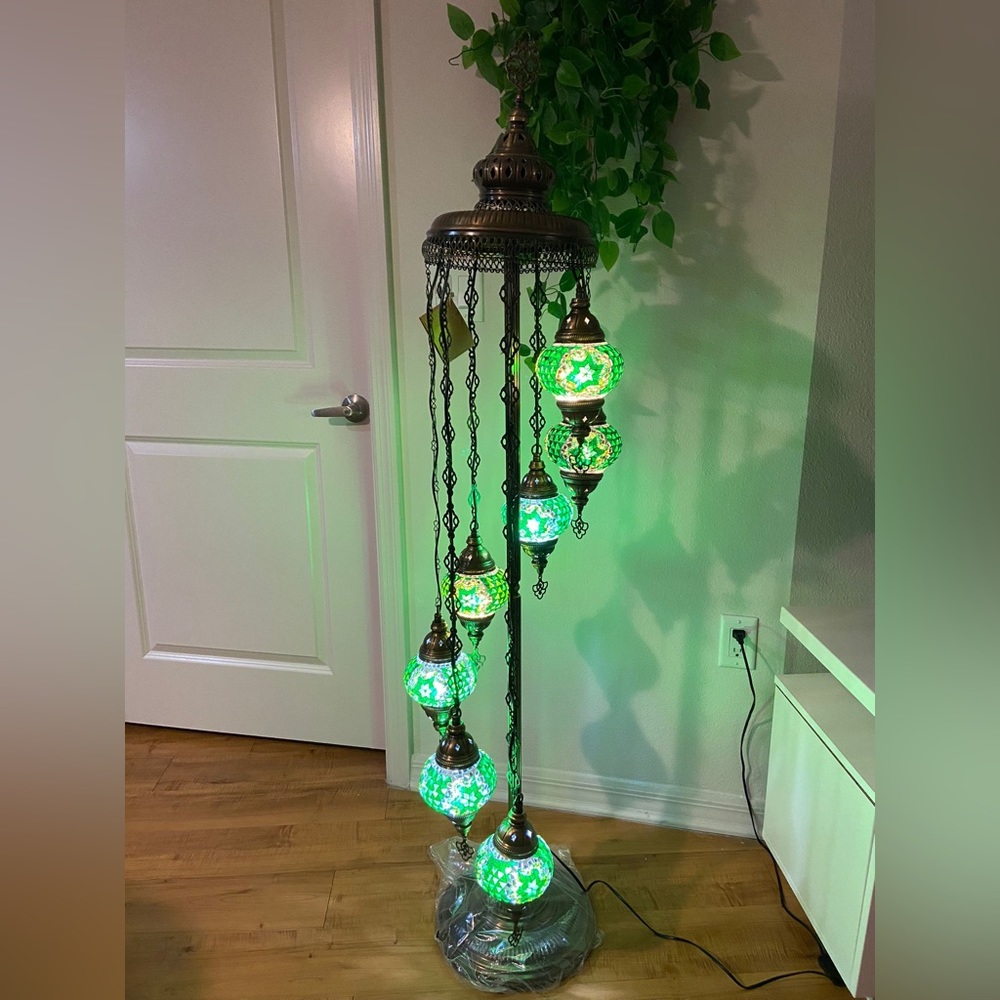 Turkish floor lamp 7 globes